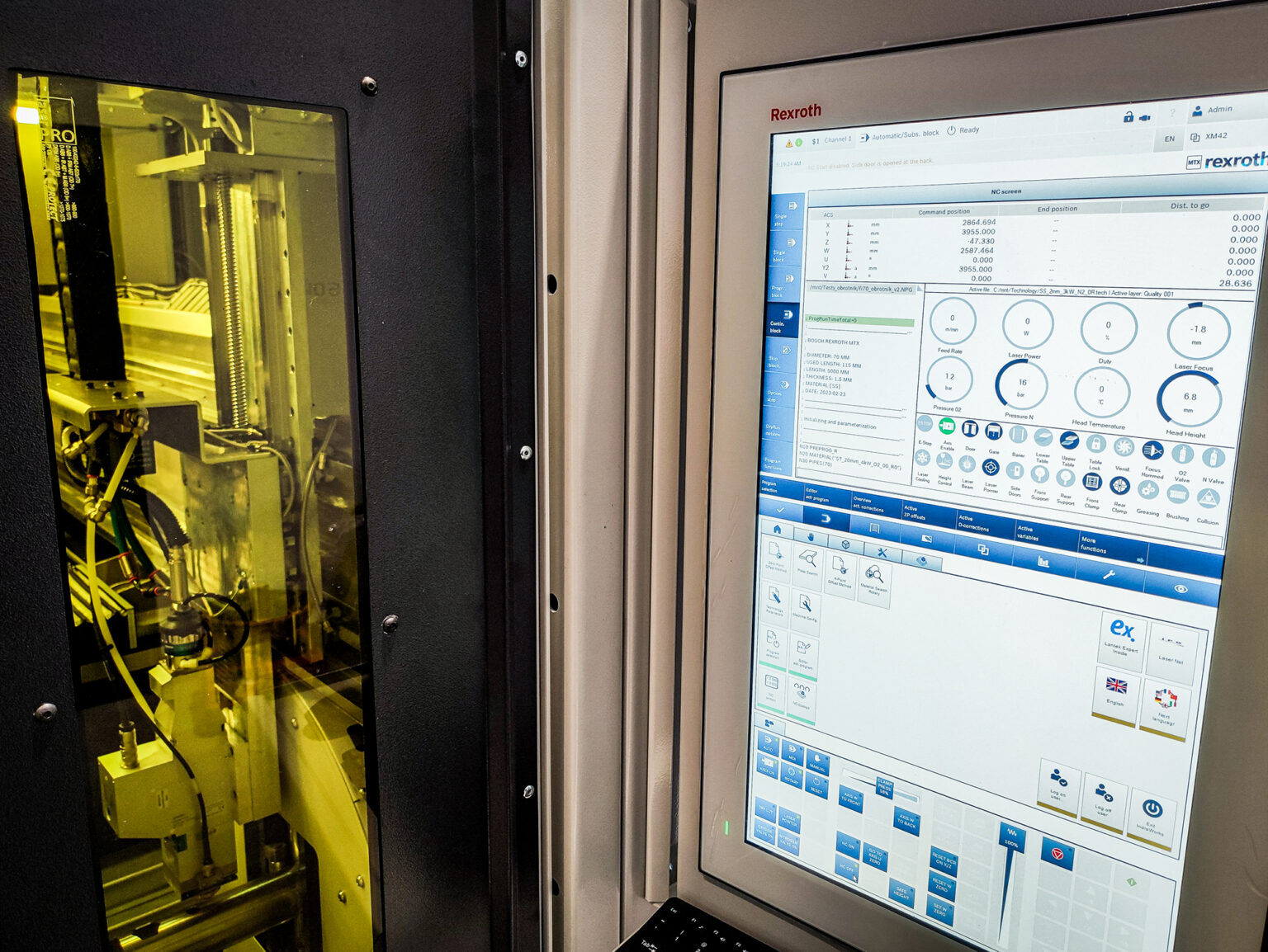 SERON Fiber LinearCut CNC valdymas